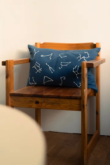 Star sign 靠枕套 38x58 cm - 蓝色-白色 - Fine Little Day