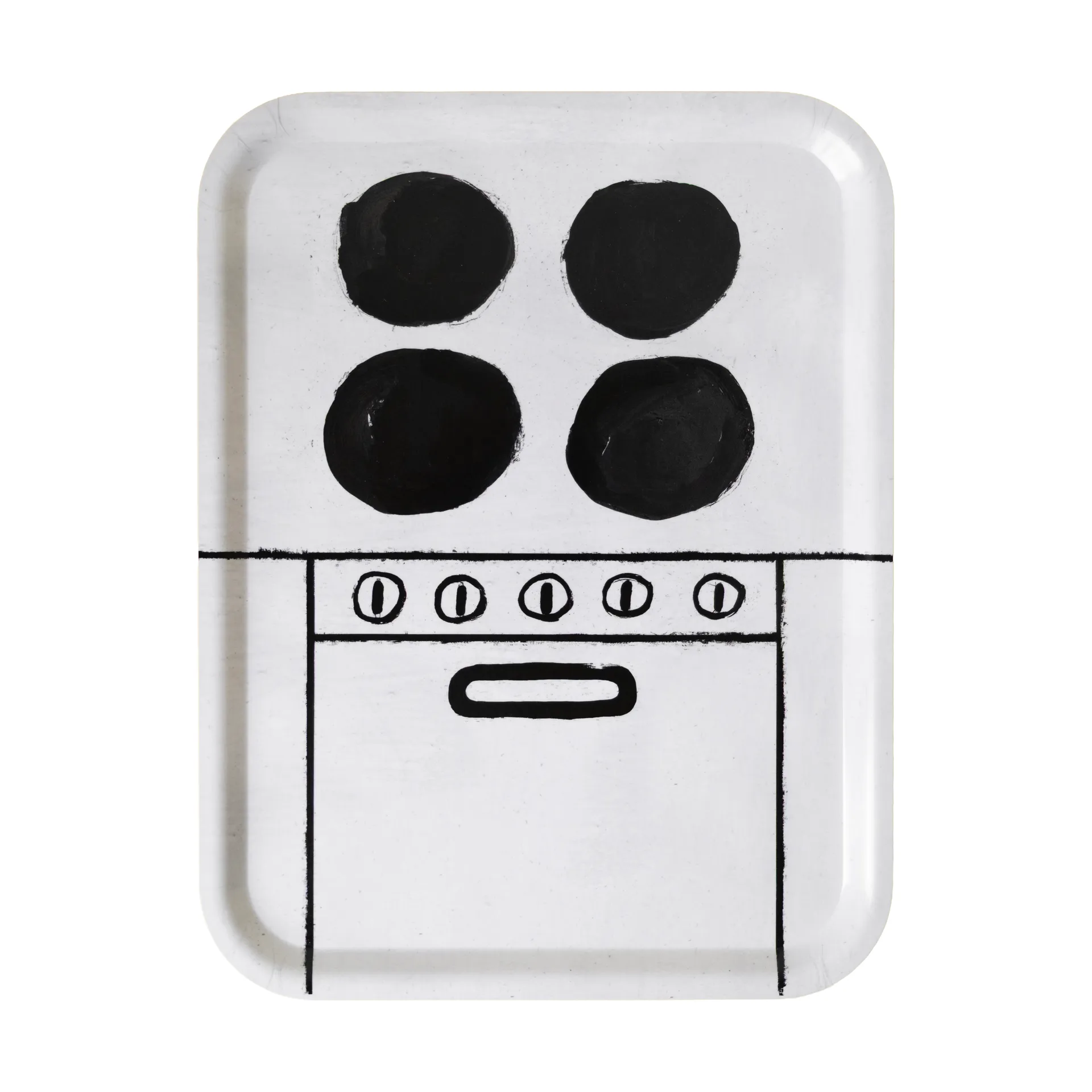 Stove 托盘 33x43 cm, 黑色-白色 Fine Little Day