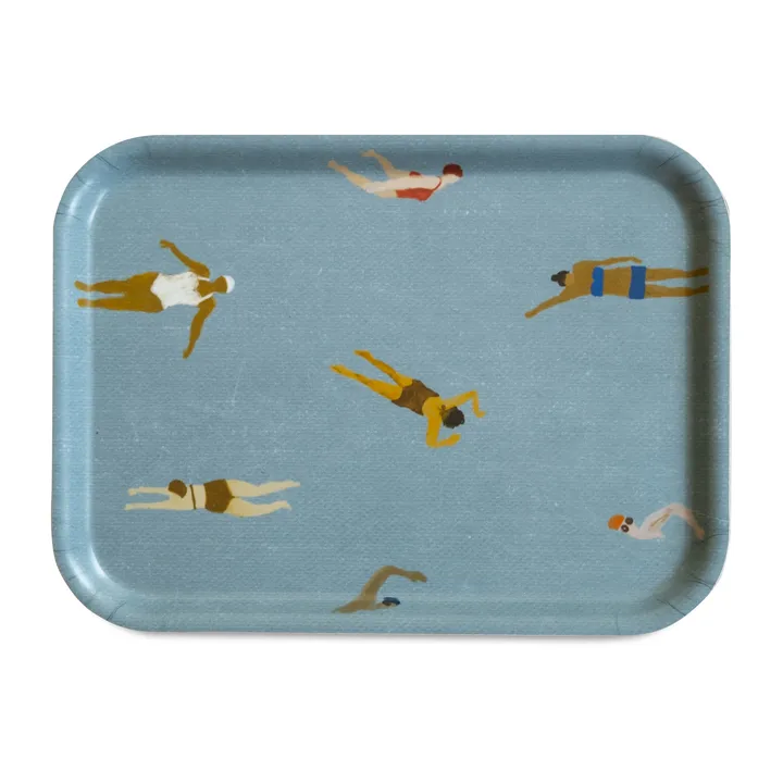 Swimmers 托盘 20x27 cm - 蓝色 - Fine Little Day