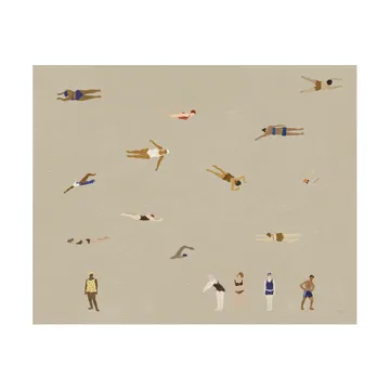 游泳者Swimmers主题海报 - 米色_40x50cm - Fine Little Day