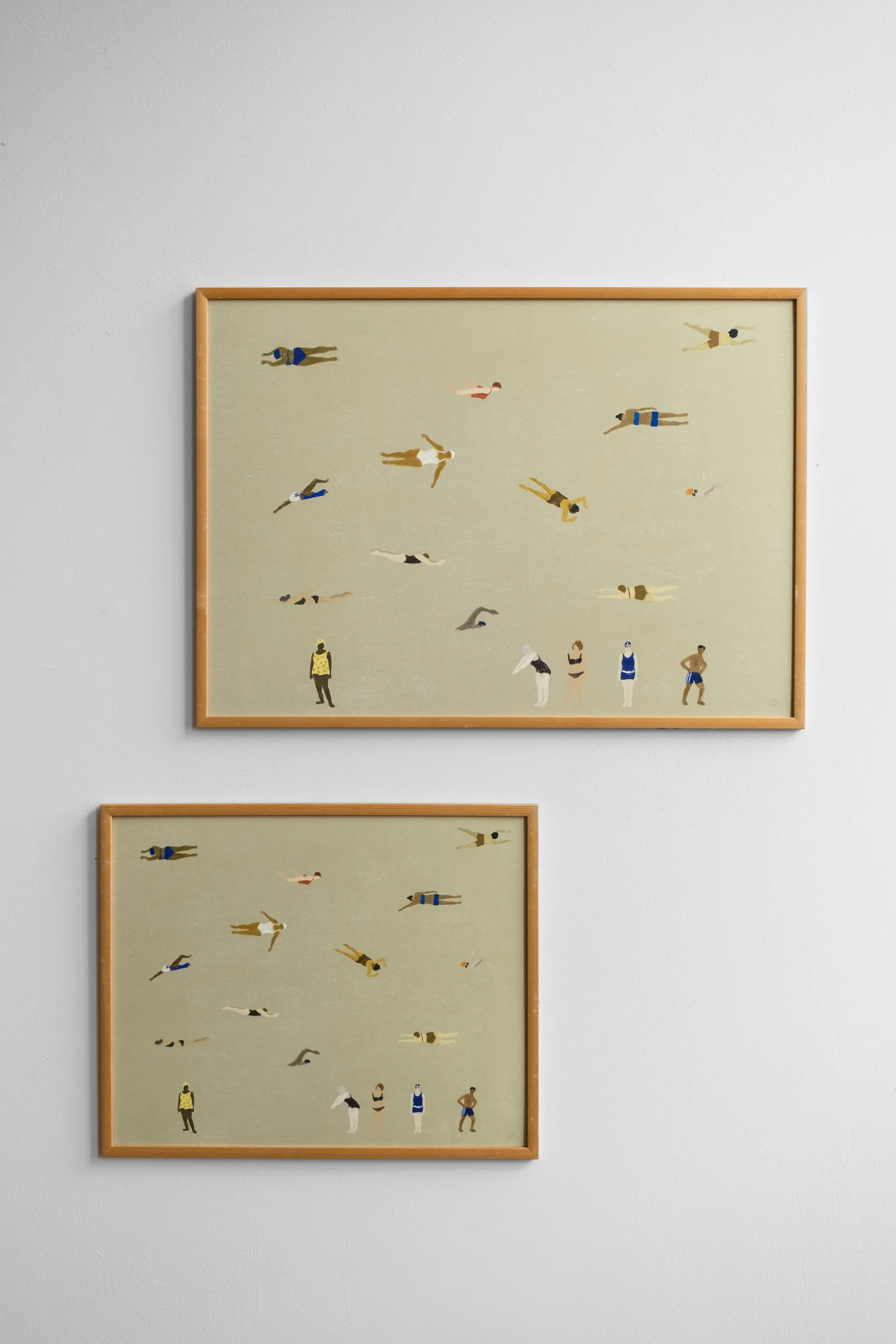 游泳者Swimmers主题海报, 米色_40x50cm Fine Little Day