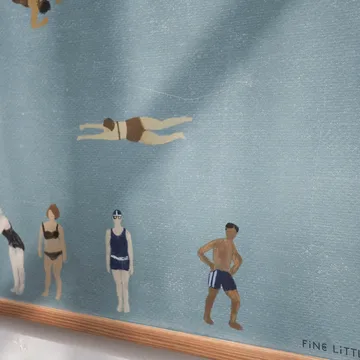 游泳者Swimmers主题海报 - 蓝色_50x70cm - Fine Little Day