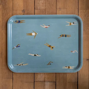 游泳者Swimmers托盘_33x43cm - 蓝色 - Fine Little Day