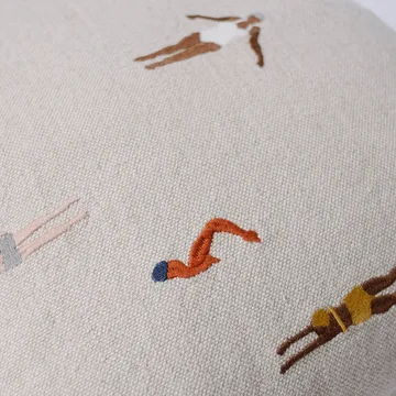游泳者Swimmers靠垫套_48x48cm - 米色 - Fine Little Day
