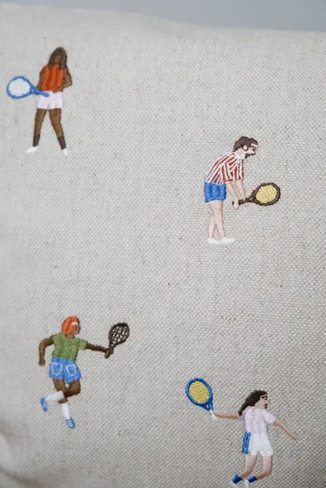 网球Tennis枕套_48x48cm - 自然色 - Fine Little Day