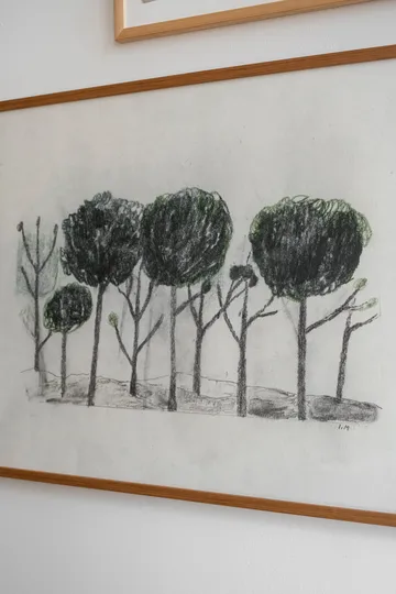 Trees 海报 50x70 cm - 黑色配米白色 - Fine Little Day