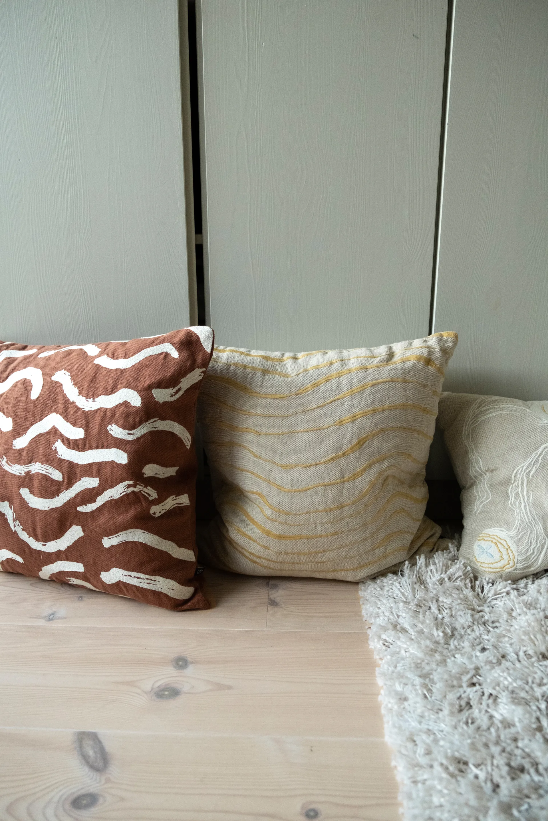 Våg 枕头套 48x48 cm, 黄色 Fine Little Day