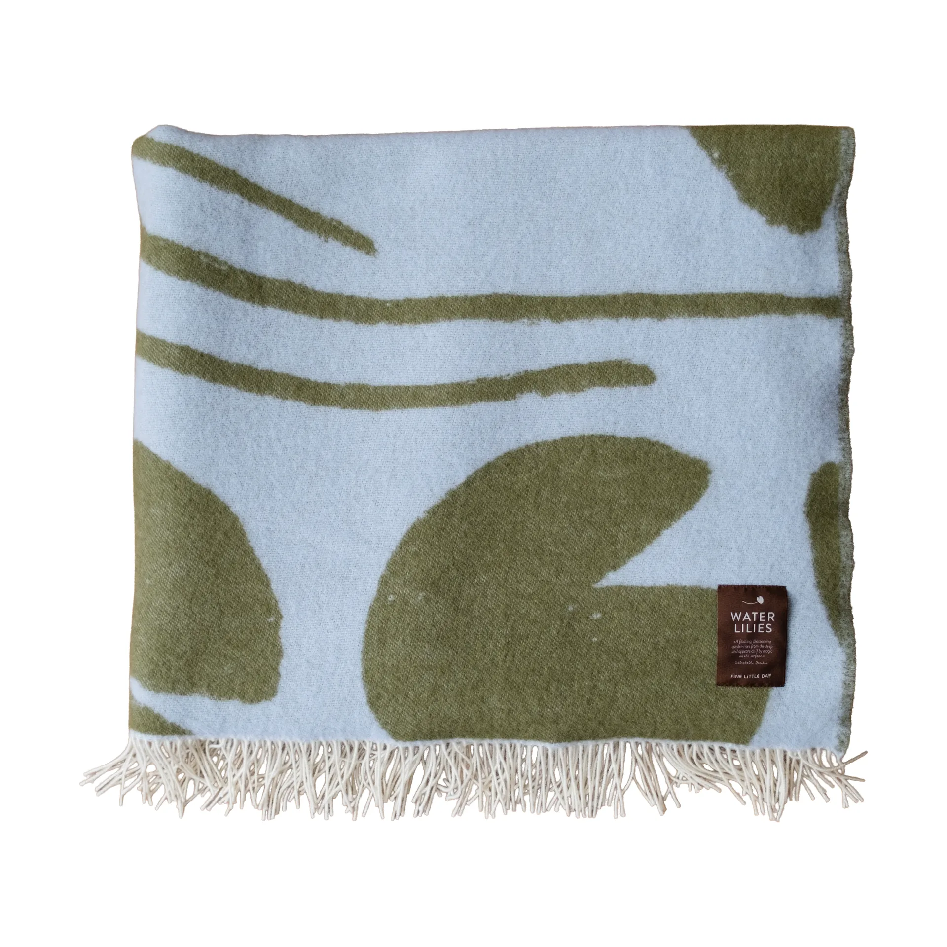 Water lilies 毯子 130x220 cm, 蓝色-绿色 Fine Little Day