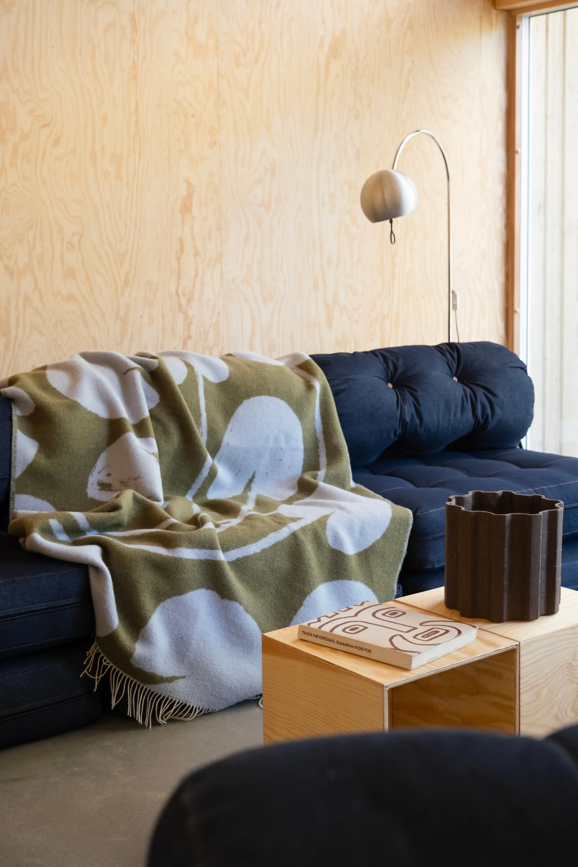 Water lilies 毯子 130x220 cm, 蓝色-绿色 Fine Little Day