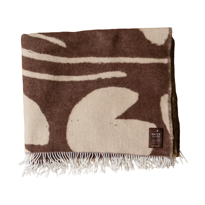 Water lilies 毯子 130x220 cm - 褐色 - Fine Little Day