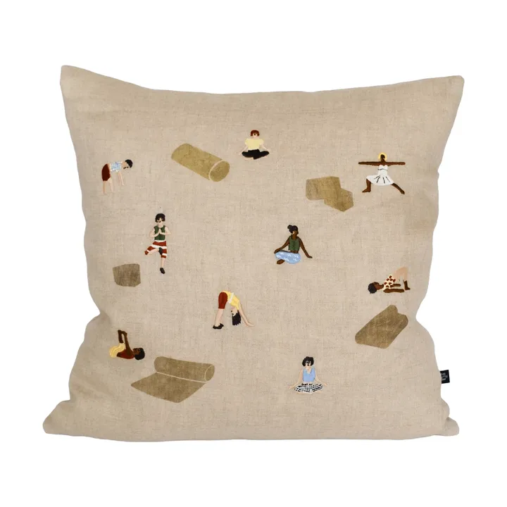 Yoga 抱枕套 - 原木色，45x45cm - Fine Little Day