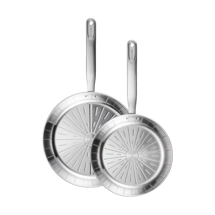 All Steel Pure 煎锅/炒锅 套装 - 2 pieces - Fiskars