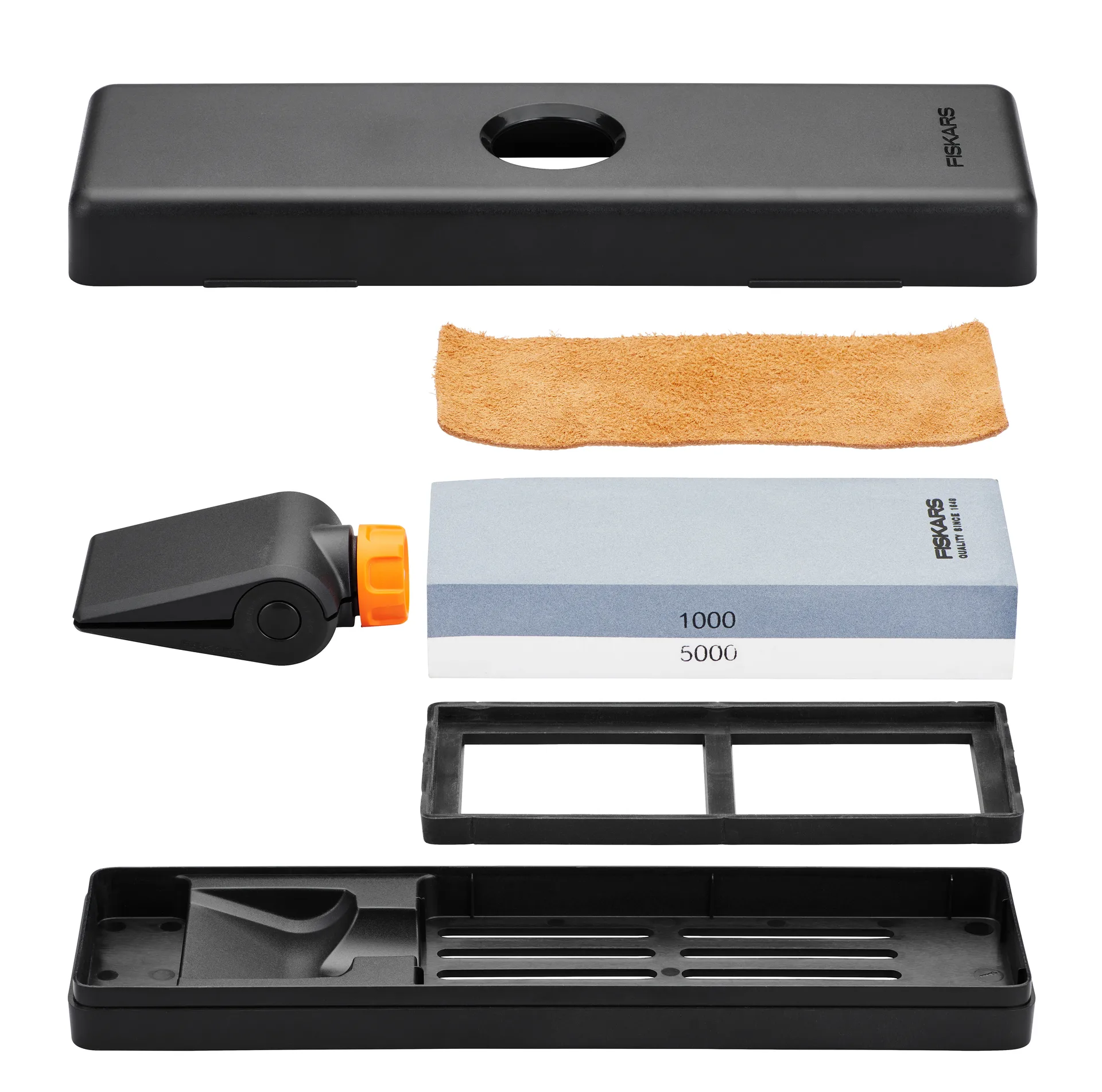 Fiskars knife sharpening set, 黑色-橘色 Fiskars
