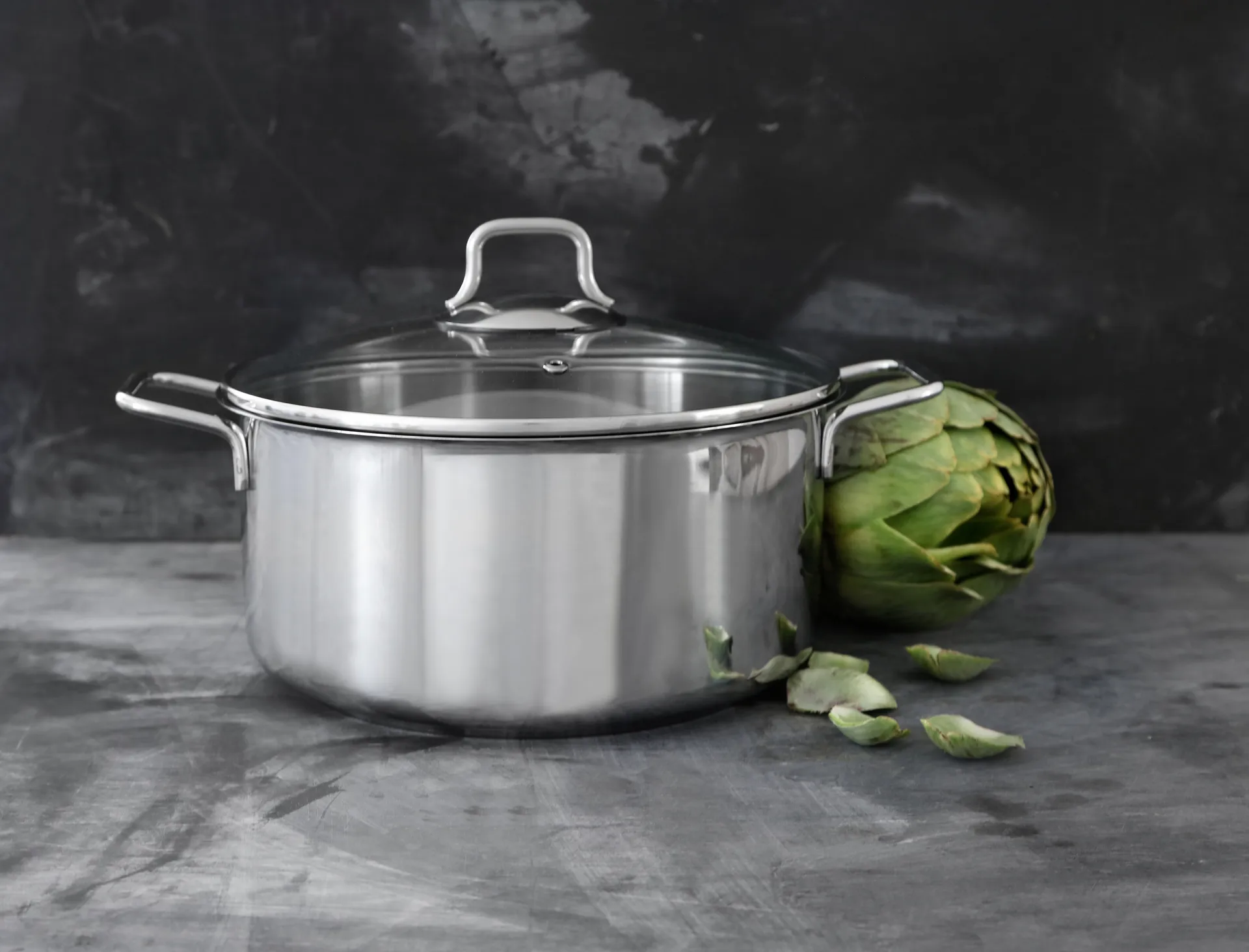 Fiskars pot & saucepan set with glass lid 3 pieces, 不锈钢 Fiskars