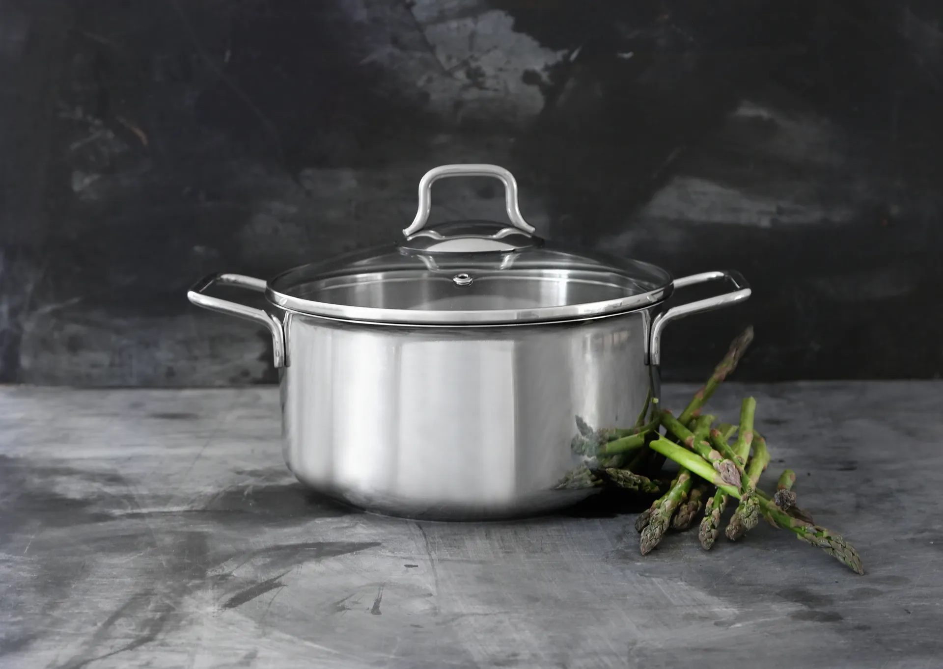 Fiskars pot & saucepan set with glass lid 3 pieces, 不锈钢 Fiskars
