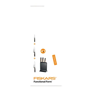 Functional Form 塑料刀架含3把刀 - 4件套 - Fiskars