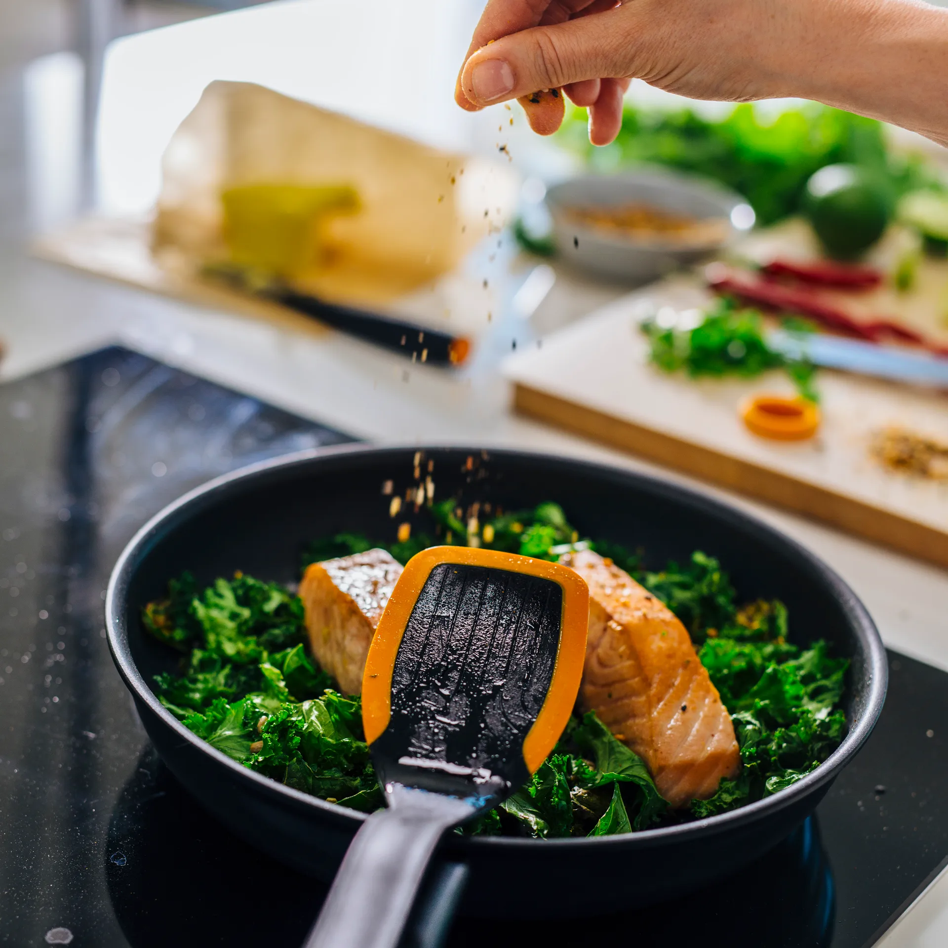 Functional Form frying spatula 29 cm, 黑色 Fiskars