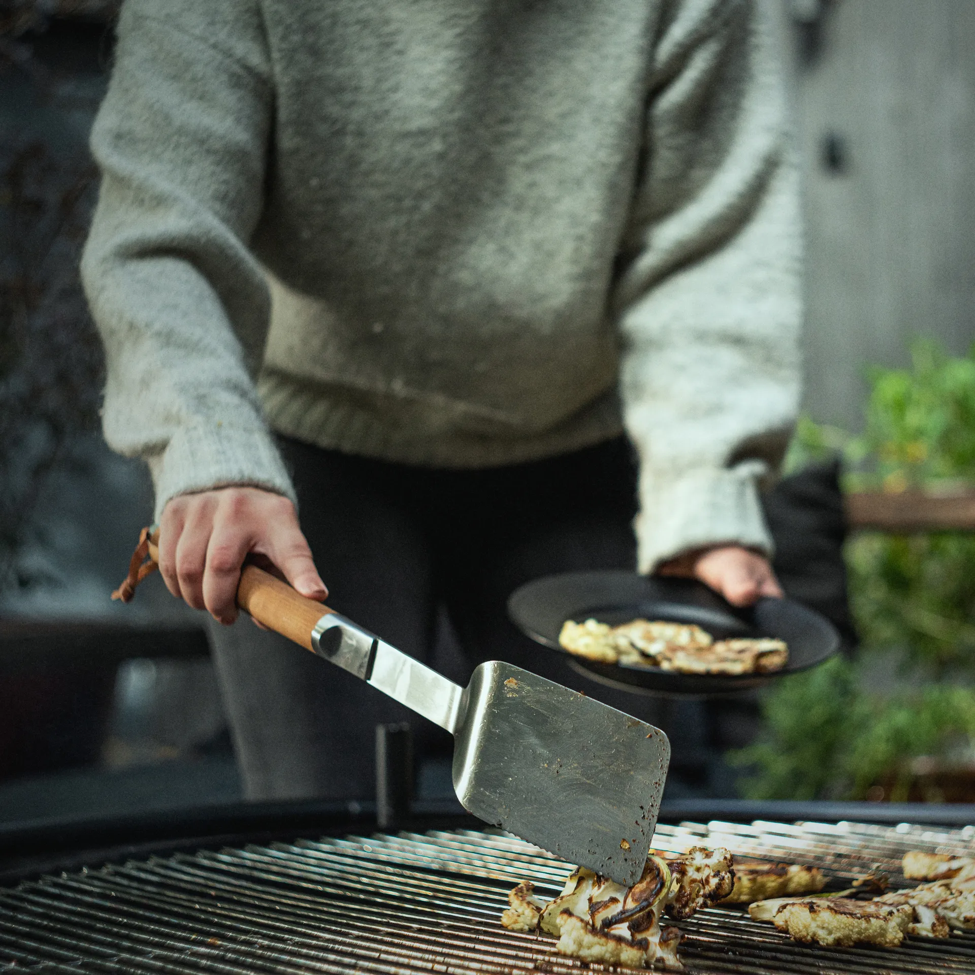 Norden grill flipper, 不锈钢-birch Fiskars