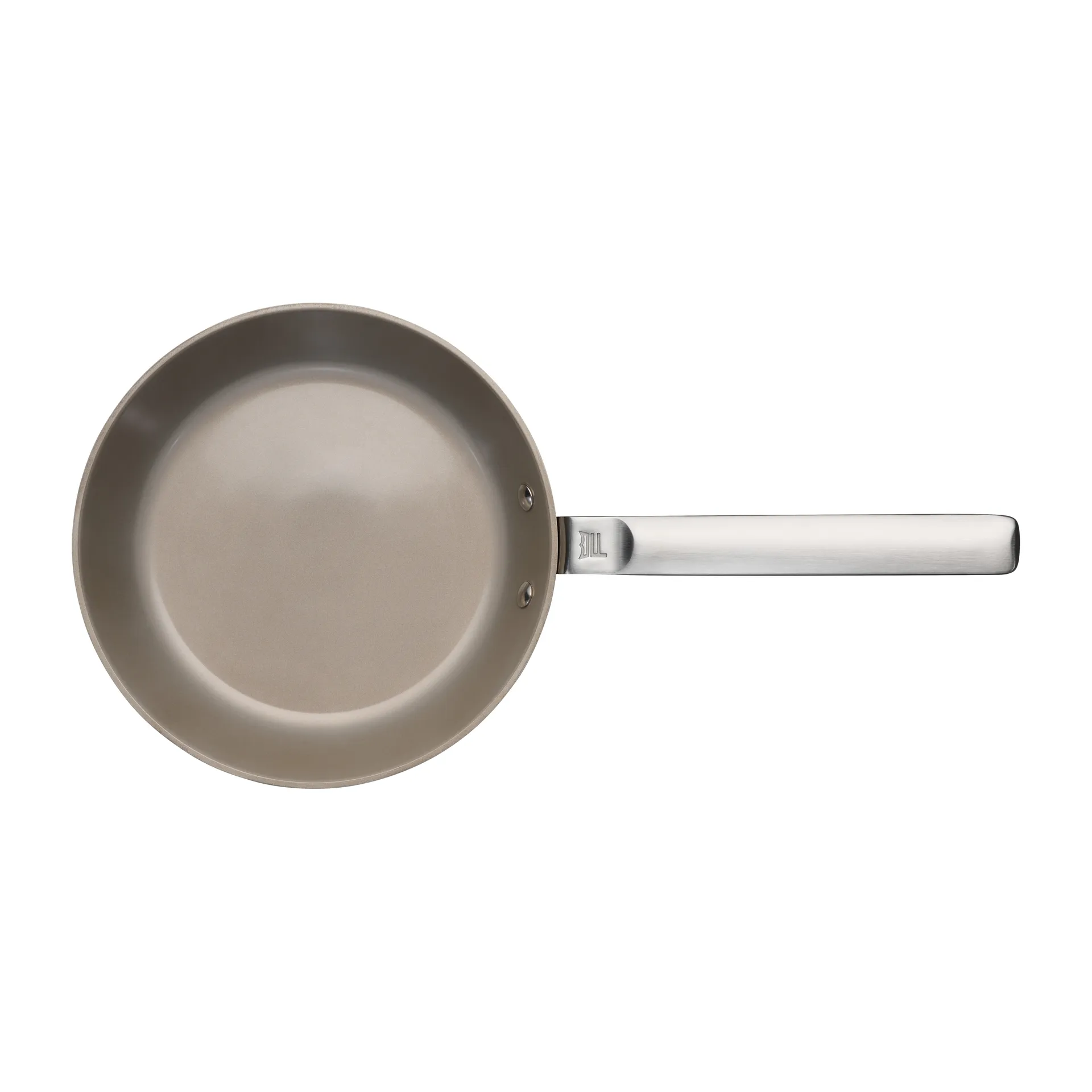 Norden Steel 2023 不锈钢煎锅/炒锅/炖锅 平底煎锅 不粘锅有涂层 无盖 , Ø24cm Fiskars