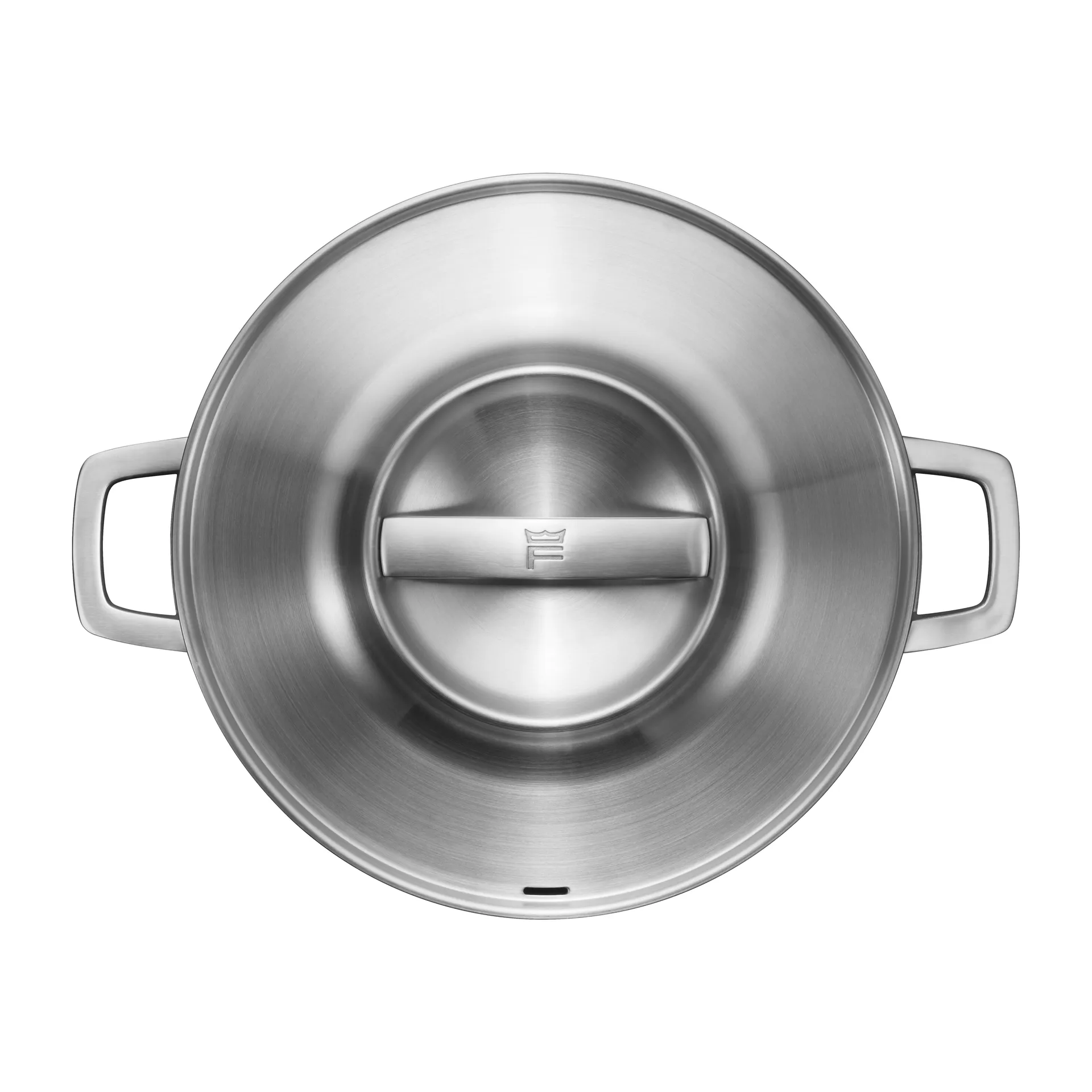 Norden Steel 2023 不锈钢煎锅/炒锅/炖锅 平底 双耳煎锅 不粘锅有涂层 含盖 , Ø28cm Fiskars