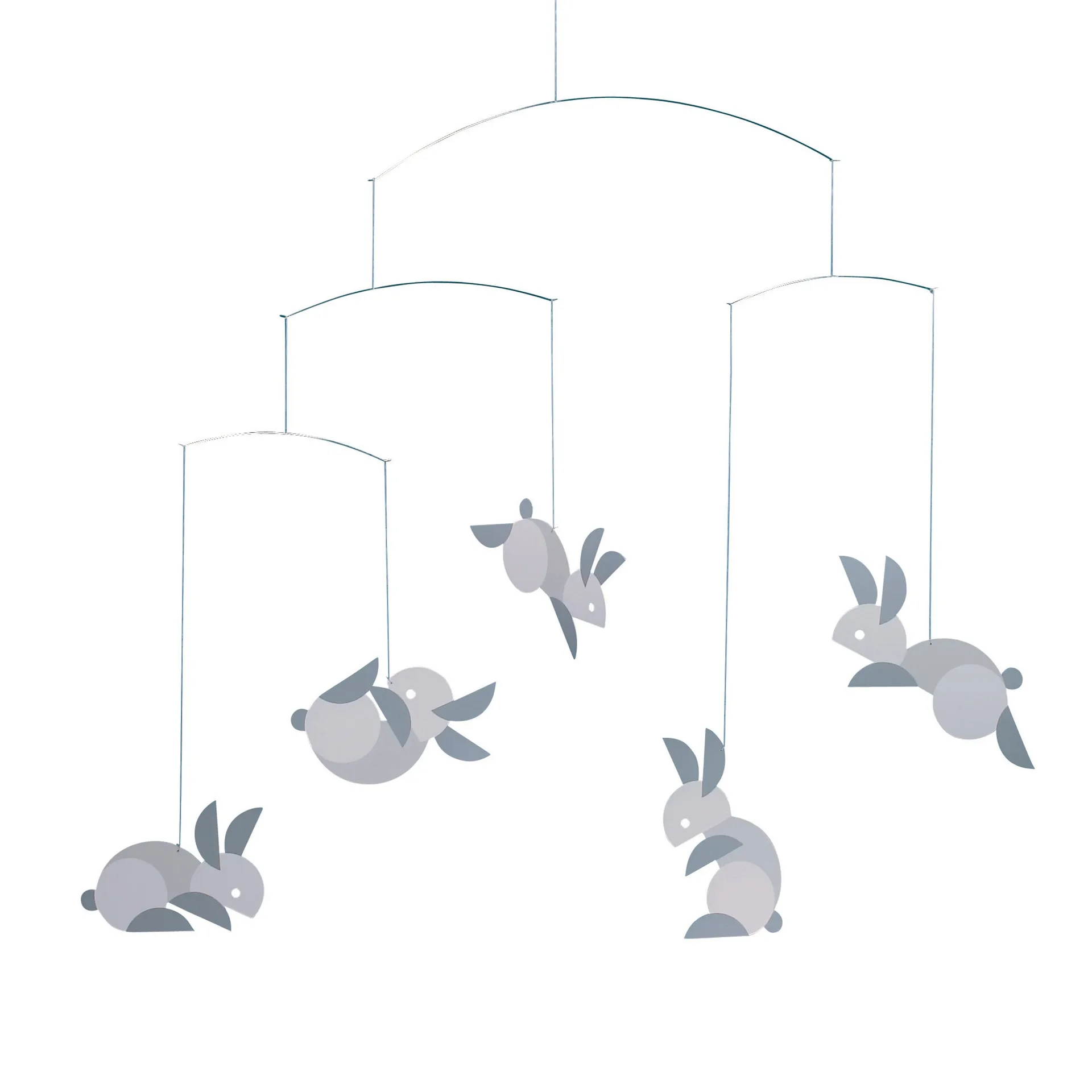 Circular bunnies 平衡挂件 mobile, multi Flensted Mobiles