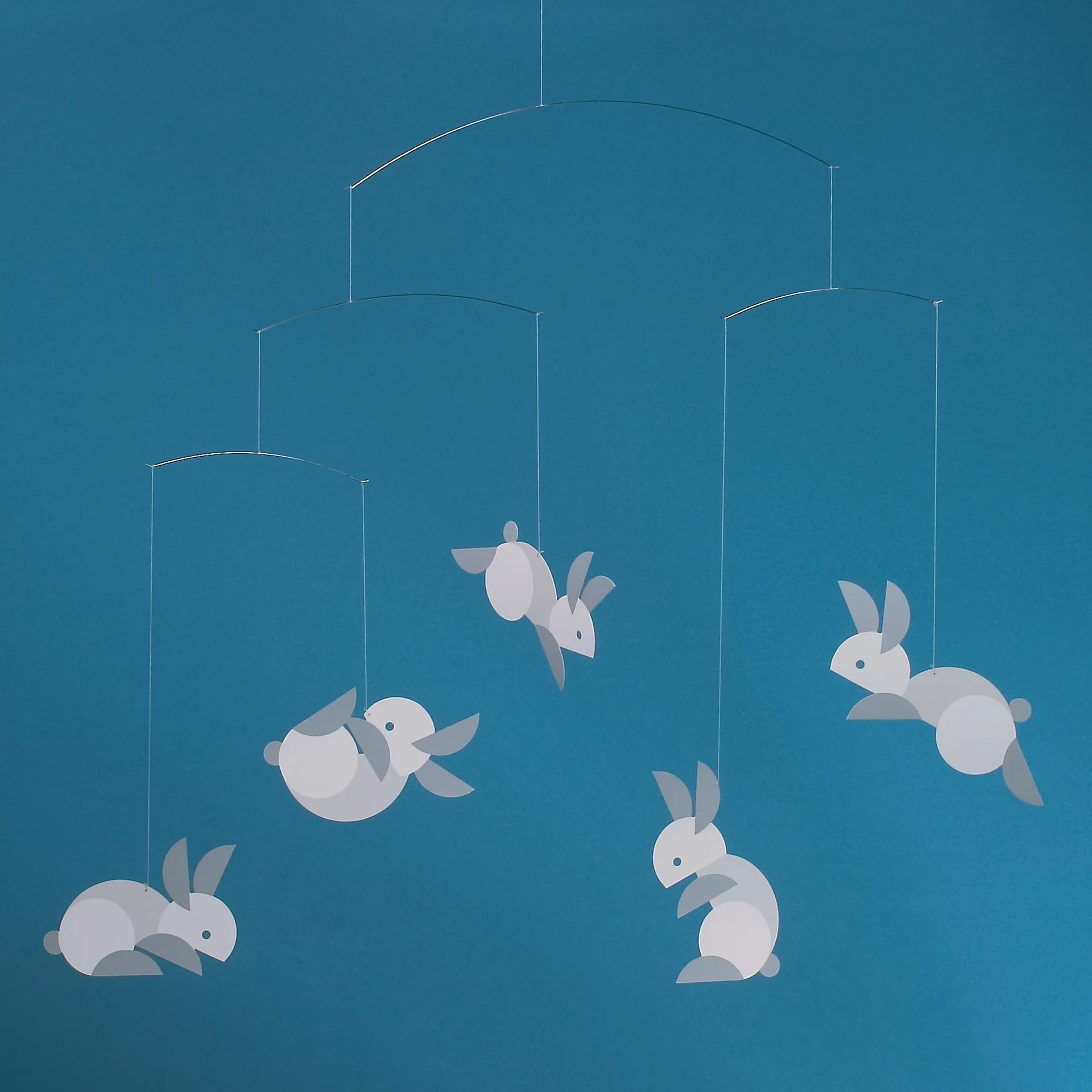Circular bunnies 平衡挂件 mobile, multi Flensted Mobiles