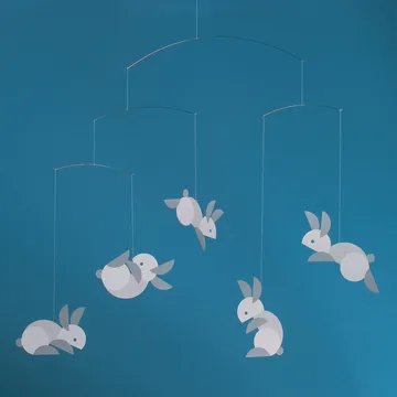 Circular bunnies 平衡挂件 mobile - multi - Flensted Mobiles