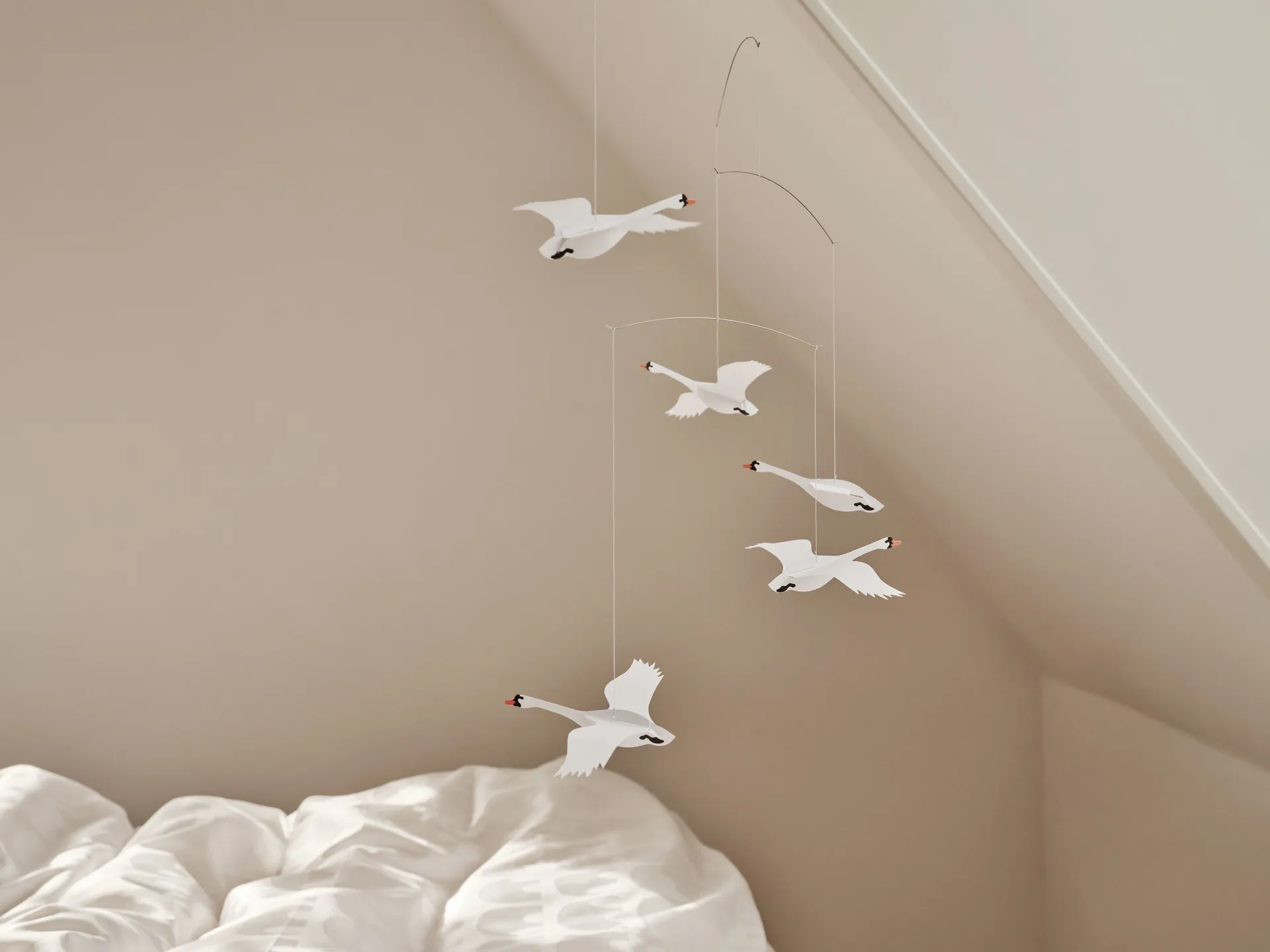 Scandinavian swan 平衡挂件 mobile, multi Flensted Mobiles