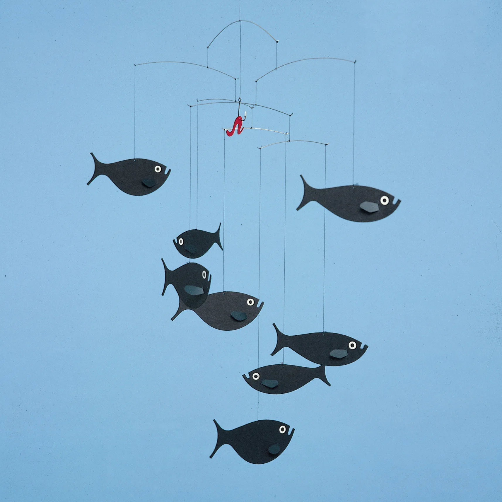 Shoal of fish 平衡挂件 mobile, 黑色 Flensted Mobiles