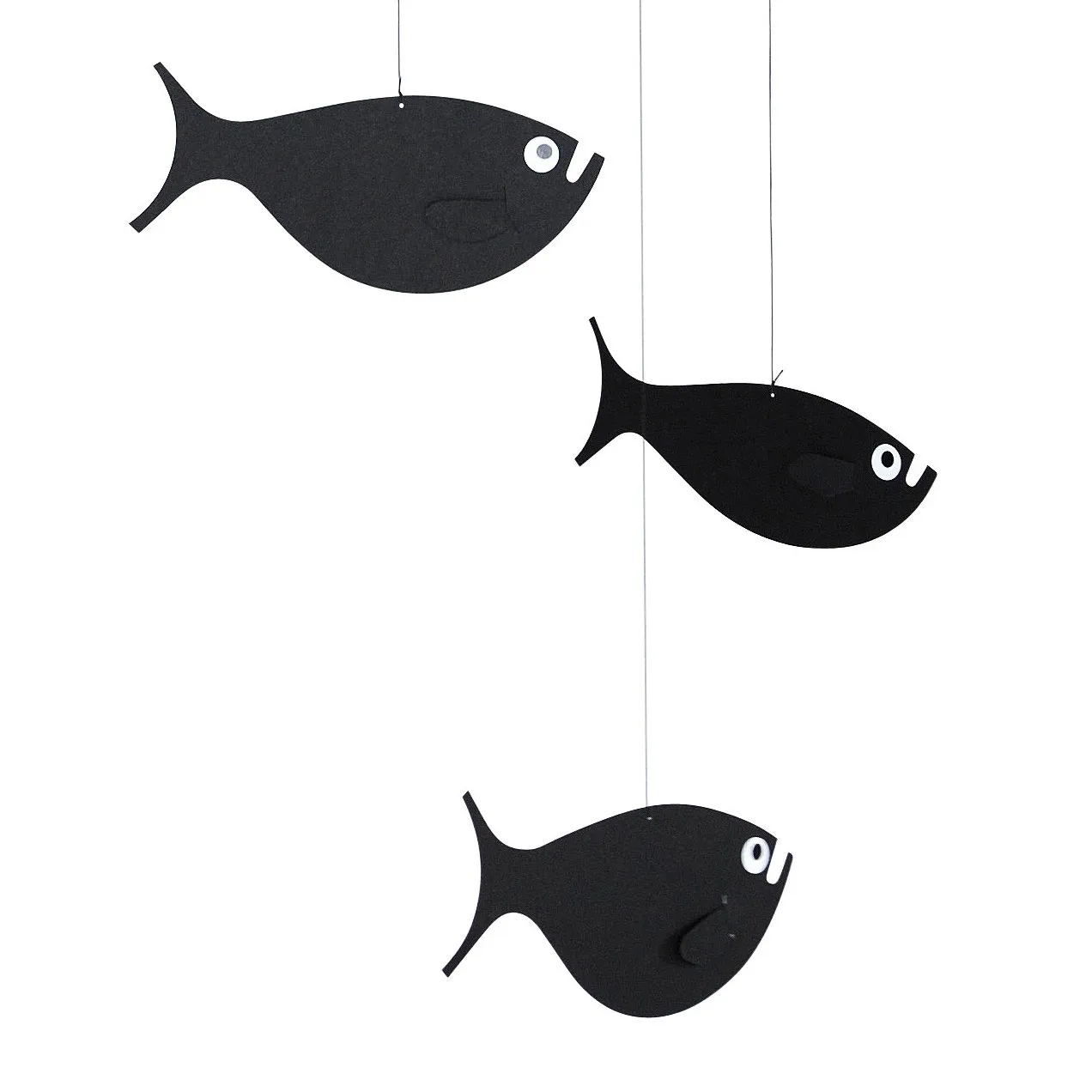 Shoal of fish 平衡挂件 mobile, 黑色 Flensted Mobiles