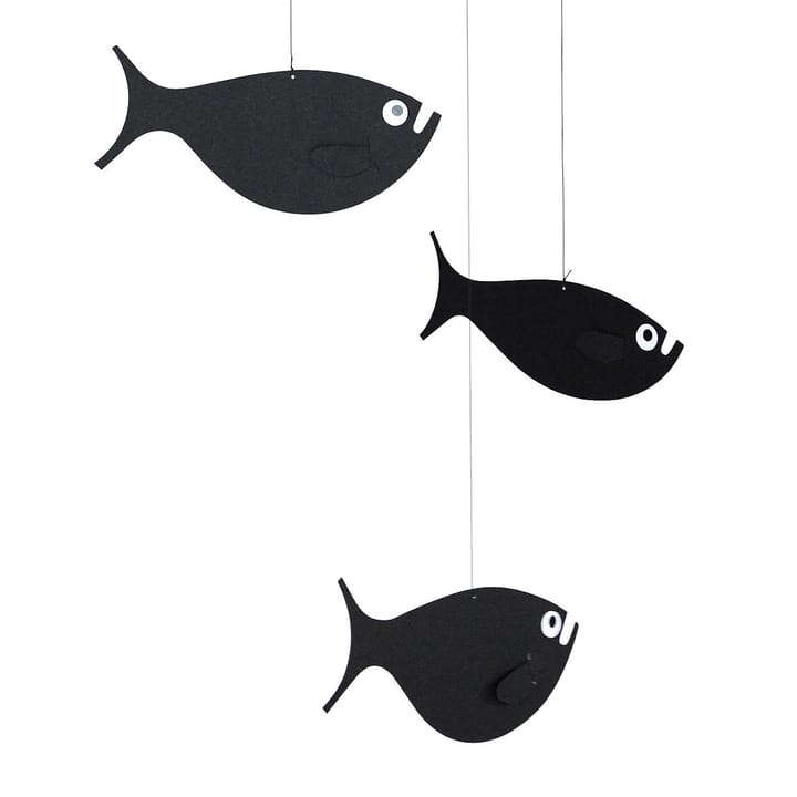 Shoal of fish 平衡挂件 mobile, 黑色 Flensted Mobiles