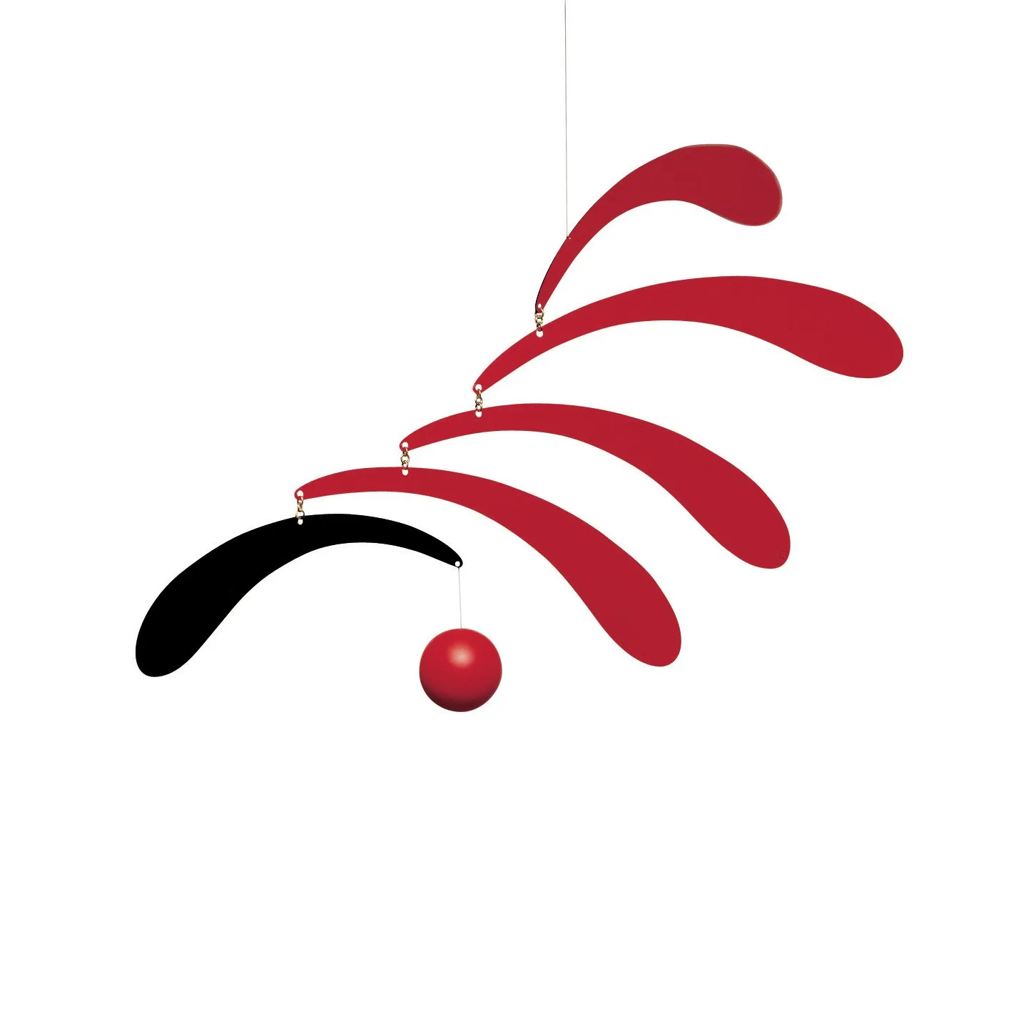 The Flowing Rythm 平衡挂件 mobile, 红色 Flensted Mobiles