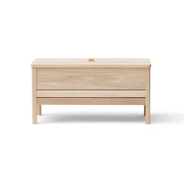 A Line 收纳长凳 90cm - 白色橡木 - Form & Refine