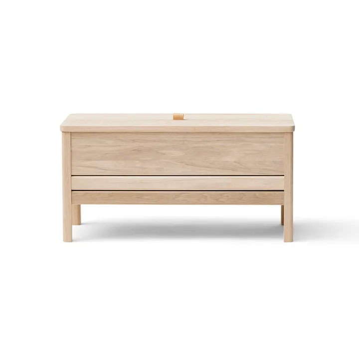 A Line 收纳长凳 90cm - 白色橡木 - Form & Refine