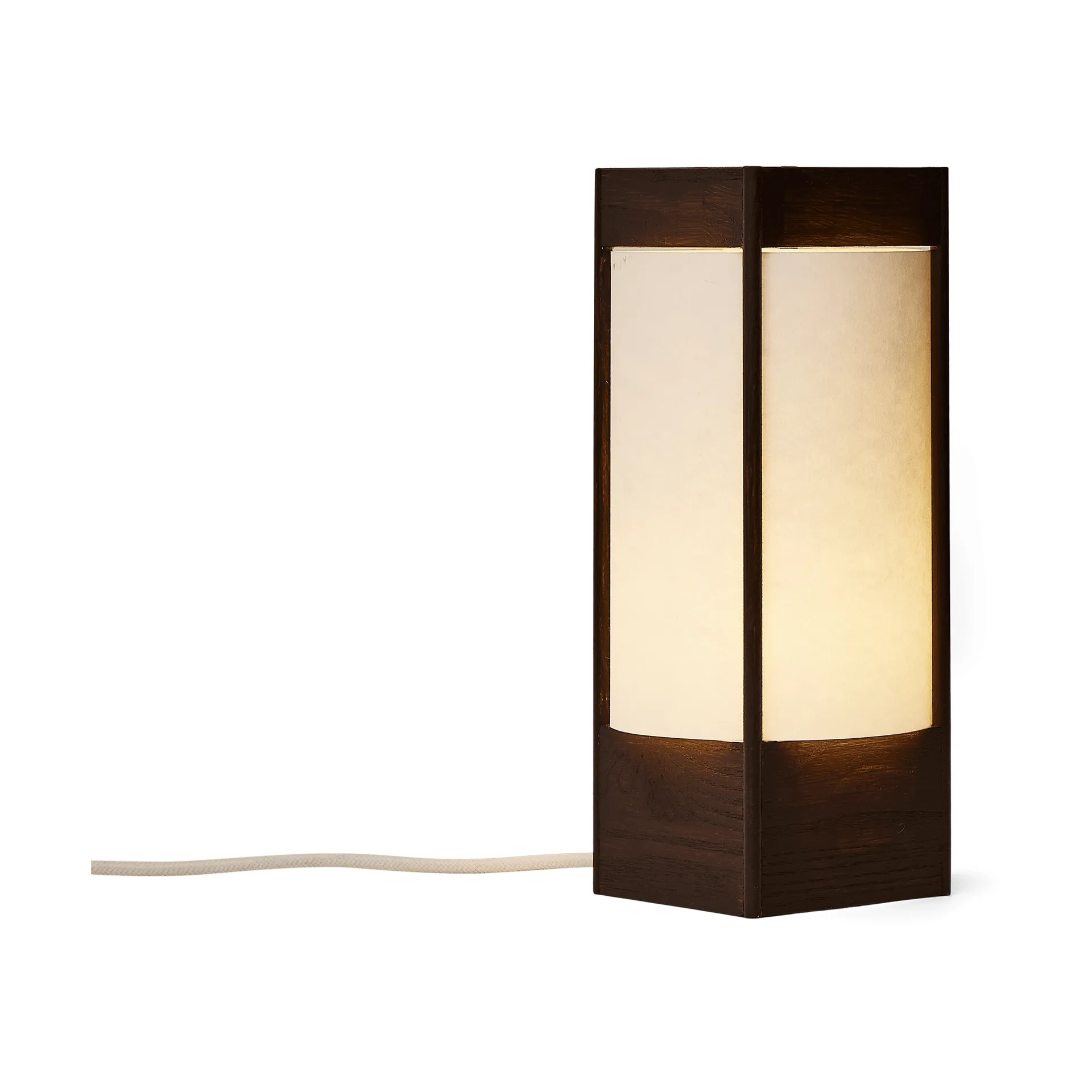 Andon 台灯, 深棕色 白蜡木，32cm Form & Refine