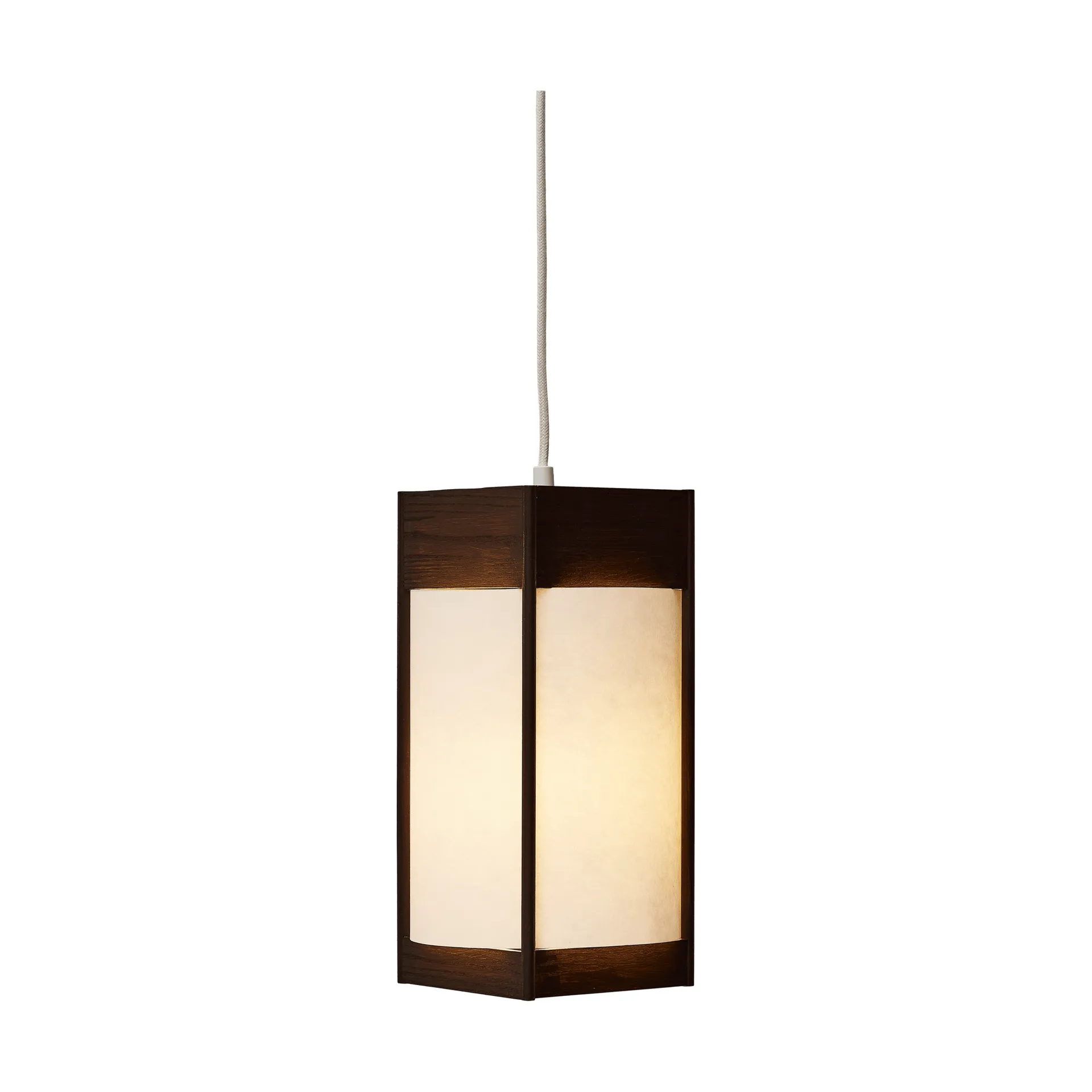 Andon 吊灯, 深棕色 白蜡木，中号 Form & Refine