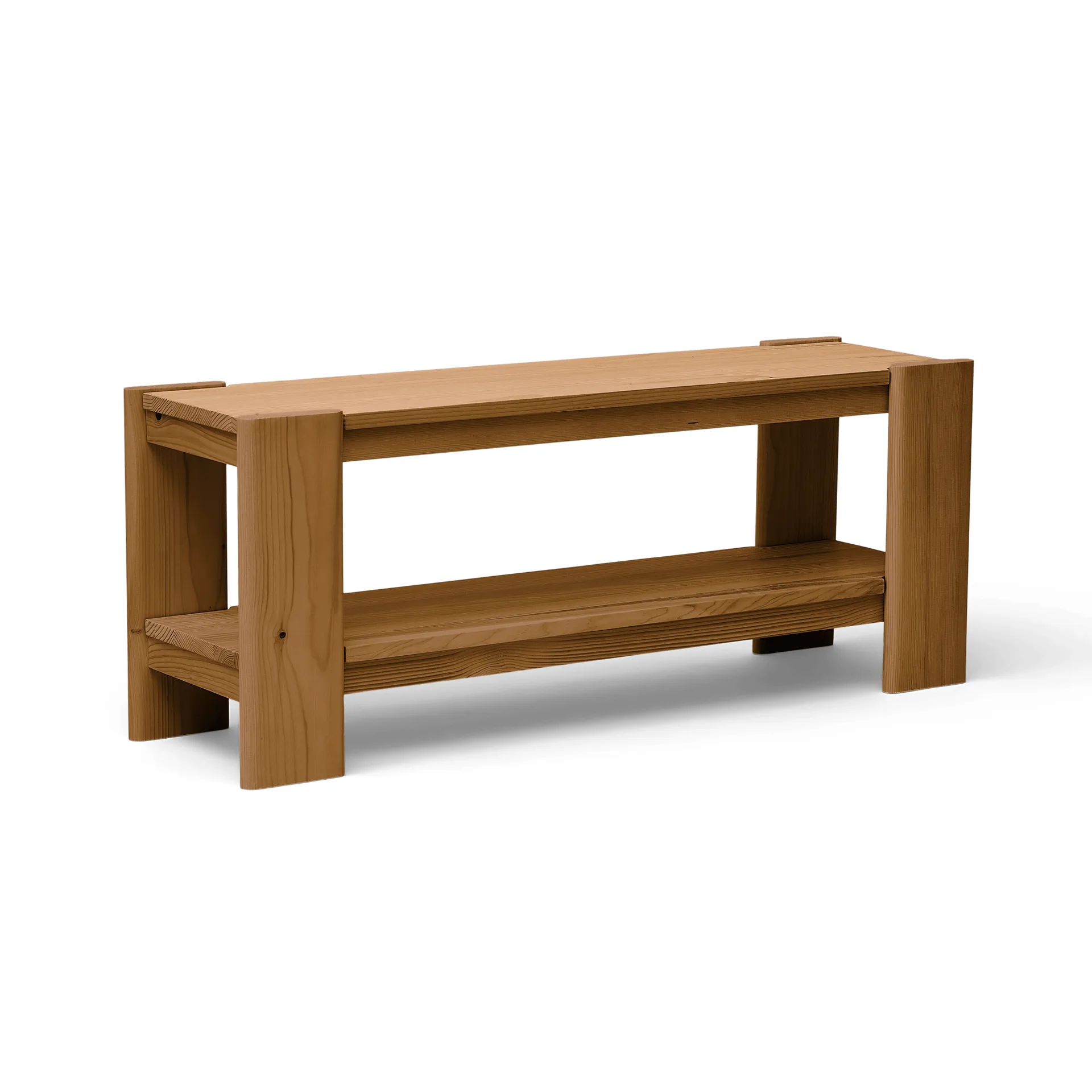 Beam 横梁 长凳, 深棕色松木_112x45x33cm Form & Refine