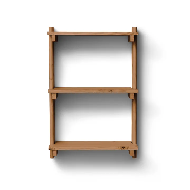 Beam 横梁 墙上置物架 - 深棕色松木_60x90.5x25cm - Form & Refine
