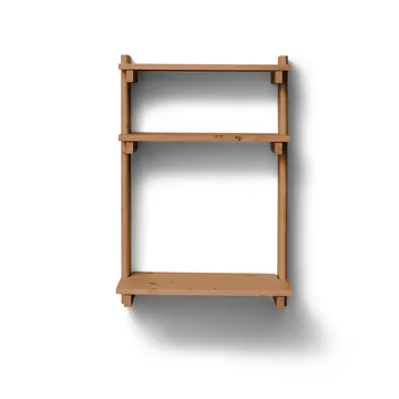 Beam 横梁 带书桌办公置物架 - 深棕色松木_60x90.5x40cm - Form & Refine