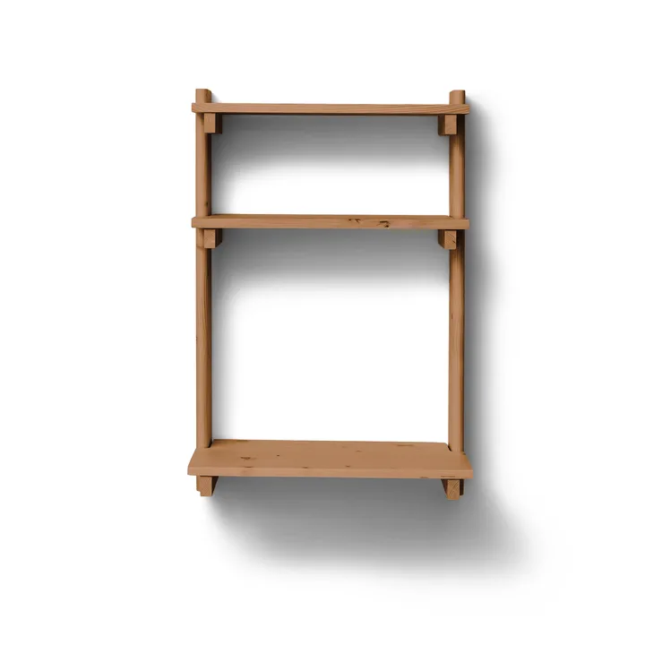 Beam 横梁 带书桌办公置物架 - 深棕色松木_60x90.5x40cm - Form & Refine