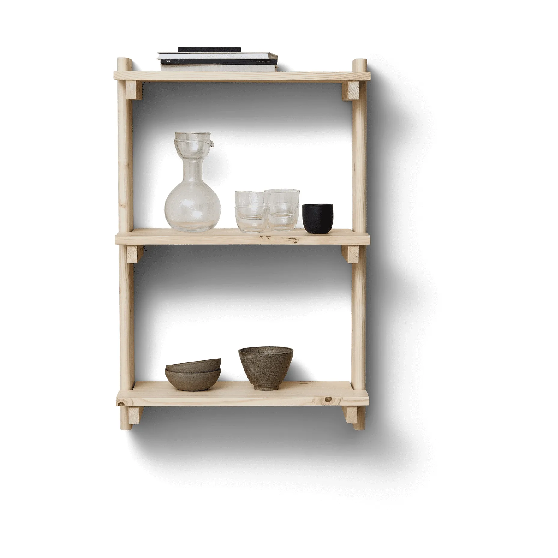Beam wall 架子 3 shelves, Pinewood Form & Refine