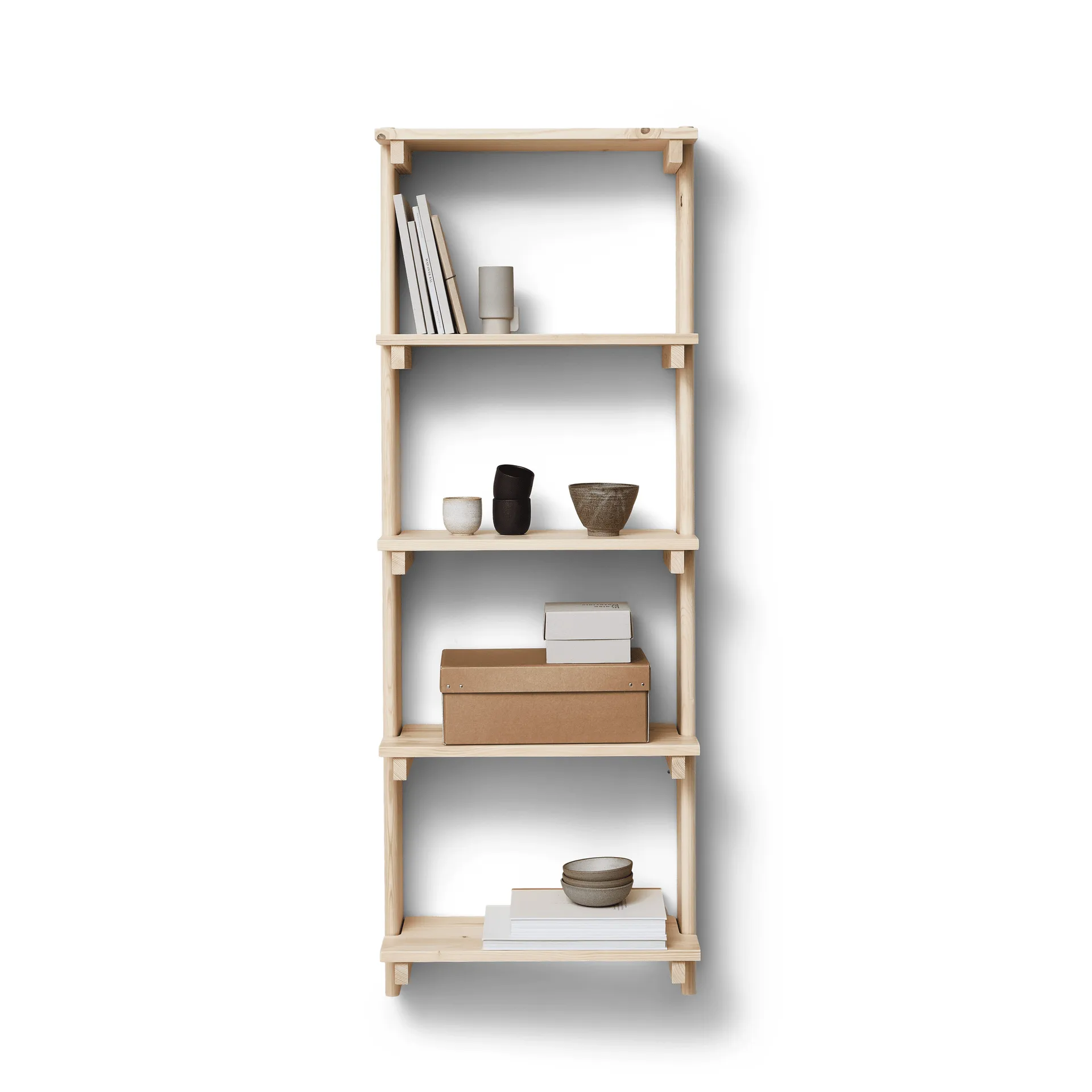 Beam wall 架子 5 shelves, Pinewood Form & Refine