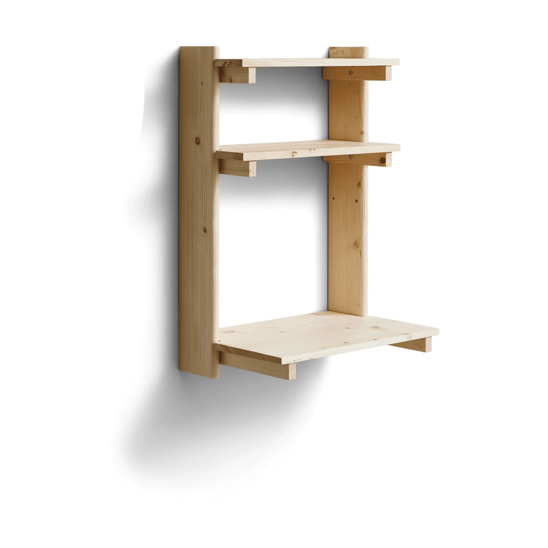Beam wall 架子 with desk, Pinewood Form & Refine