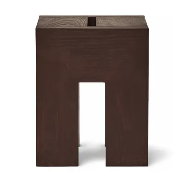 Monolith 边几 - 深棕色 白蜡木，29x29x36cm - Form & Refine