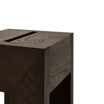 Monolith 边几 - 深棕色 白蜡木，29x29x36cm - Form & Refine