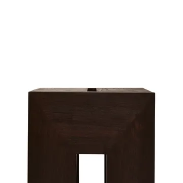 Monolith 边几 - 深棕色 白蜡木，29x29x36cm - Form & Refine