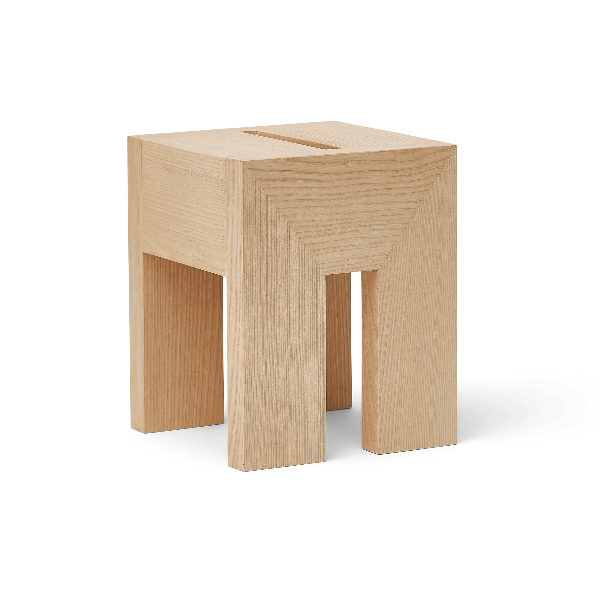 Monolith 边几, 白蜡木，29x29x36cm Form & Refine