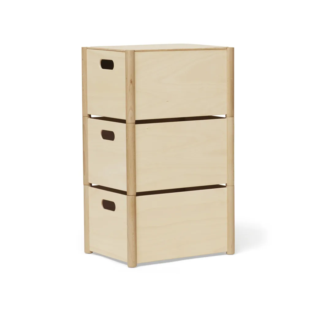 Pillar 中号收纳箱, 山毛榉木色 Form & Refine
