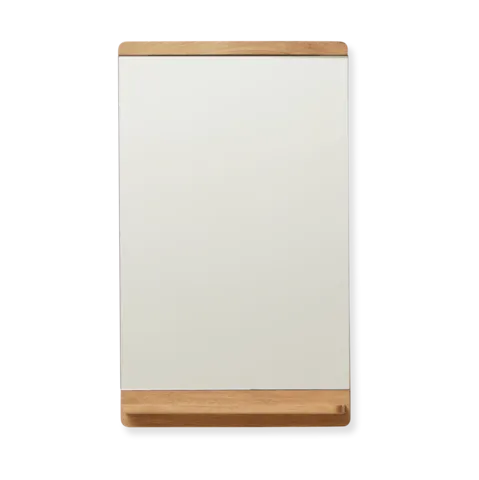 Rim 墙面镜 40x68 cm - 自然木色 - Form & Refine