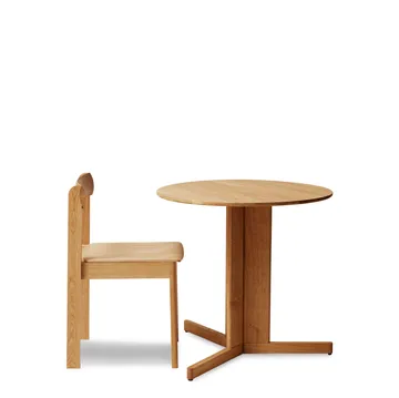 Trefoil 餐桌 Ø75cm - 橡木 - Form & Refine